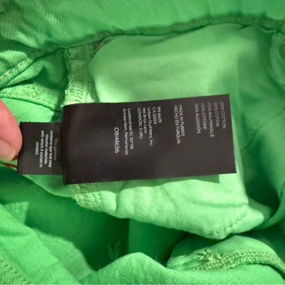 NWT BDG Urban Outfitters Chewed Out A-Line Green Denim Shorts Size 31. - Picture 7 of 7